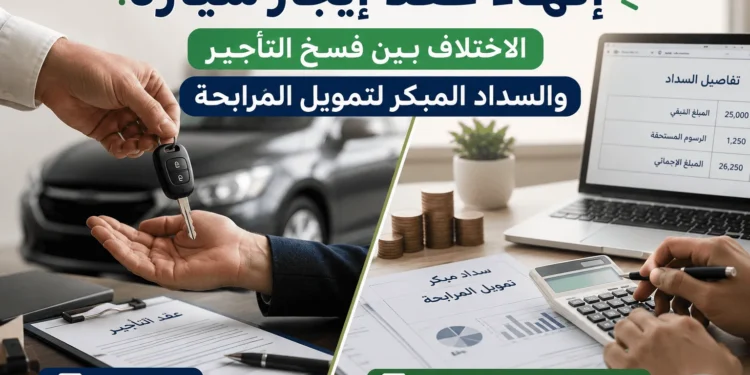 إنهاء عقد إيجار سيارة
