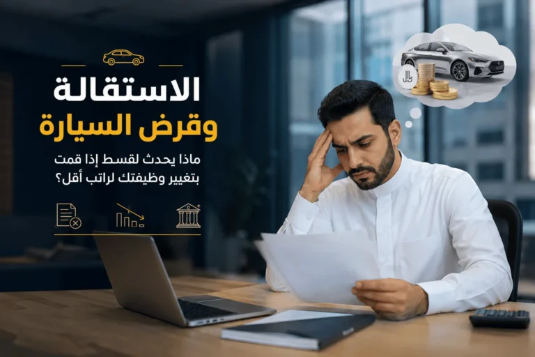 الاستقالة وقرض السيارة: ماذا يحدث للقسط إذا قمت بتغيير وظيفتك لراتب أقل