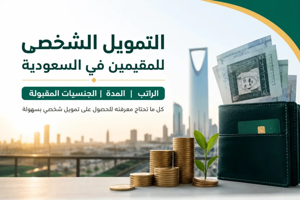 التمويل الشخصي للمقيمين في السعودية: الراتب والمدة والجنسيات المقبولة