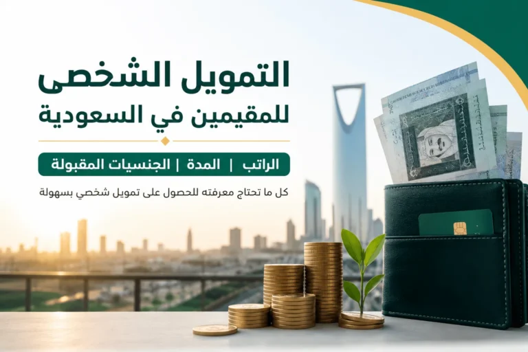 التمويل الشخصي للمقيمين في السعودية: الراتب والمدة والجنسيات المقبولة