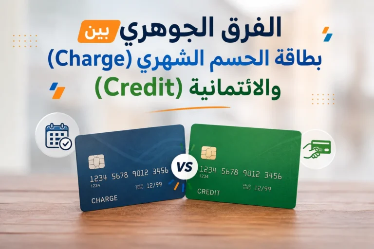 الفرق الجوهري بين بطاقة الحسم الشهري (Charge) والائتمانية (Credit)
