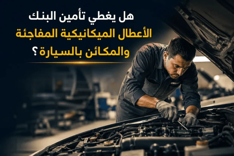 هل يغطي تأمين البنك الأعطال الميكانيكية المفاجئة والمكائن بالسيارة؟
