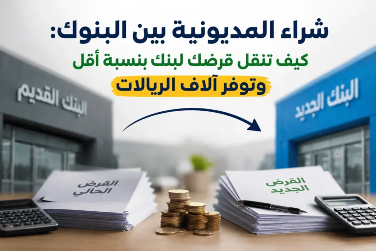 شراء المديونية بين البنوك: كيف تنقل قرضك لبنك بنسبة أقل وتوفر آلاف الريالات