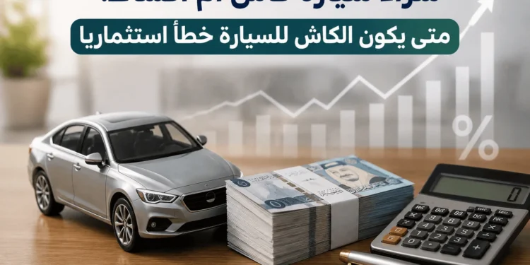 شراء سيارة كاش أم أقساط
