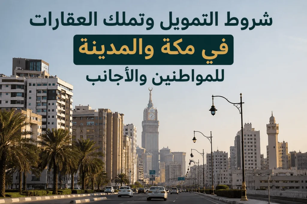 شروط التمويل وتملك العقارات في مكة والمدينة للمواطنين والأجانب