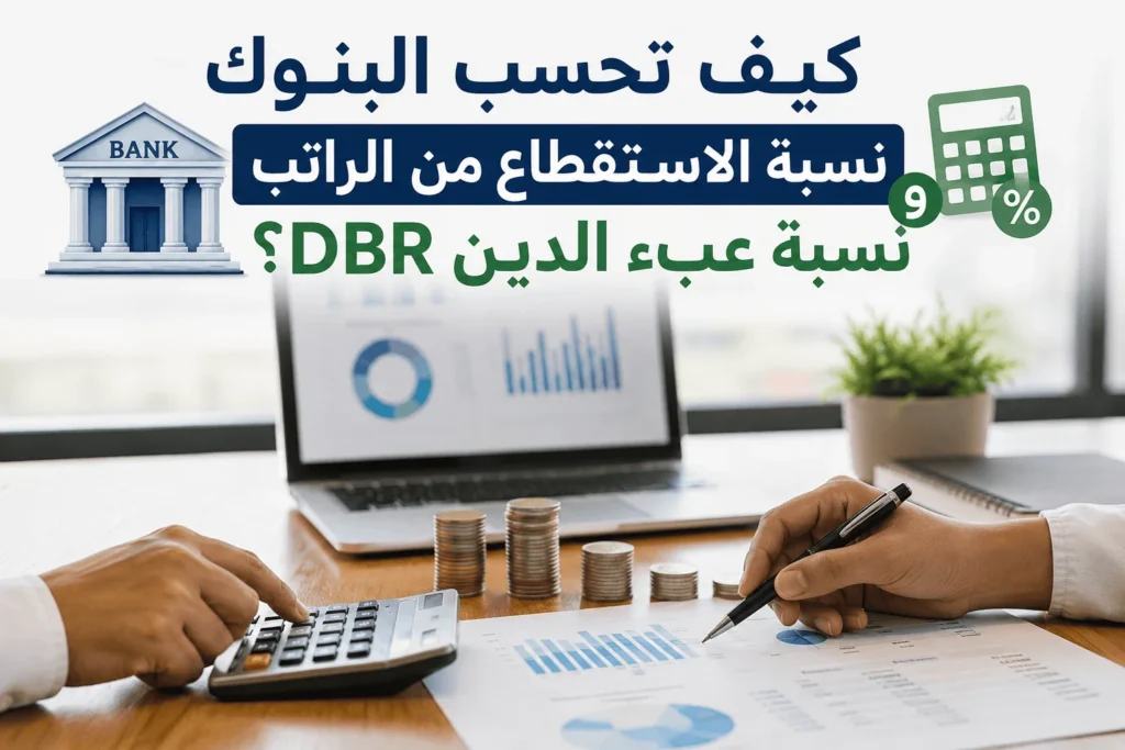 كيف تحسب البنوك نسبة الاستقطاع من الراتب ونسبة عبء الدين DBR؟