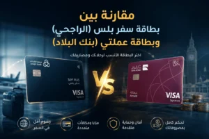 مقارنة بين بطاقة سفر بلس (الراجحي) وبطاقة عملتي (بنك البلاد)