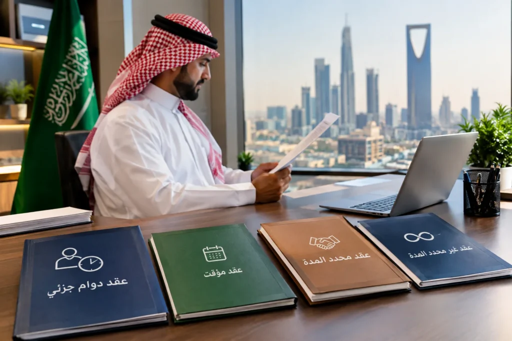 أنواع عقود العمل في السعودية: أي عقد ينطبق عليك؟