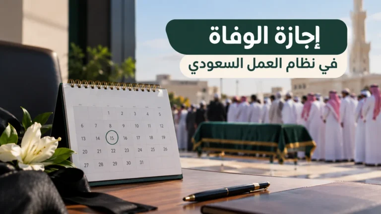إجازة الوفاة في نظام العمل السعودي: كم يوماً ولمن تُمنح؟