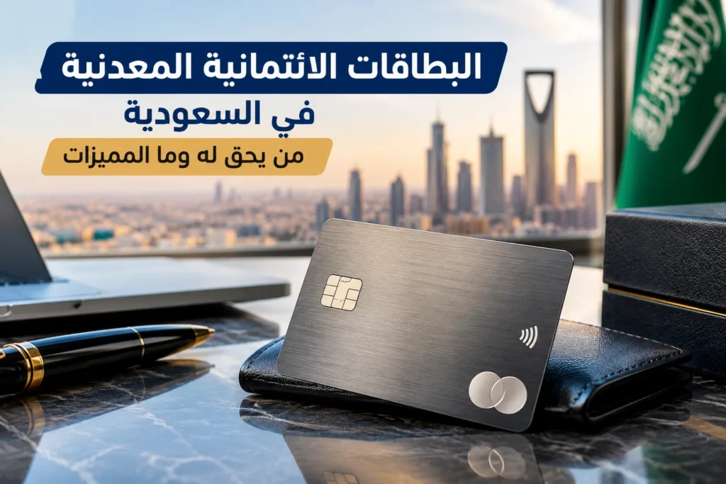 البطاقات الائتمانية المعدنية في السعودية: من يحق له وما المميزات