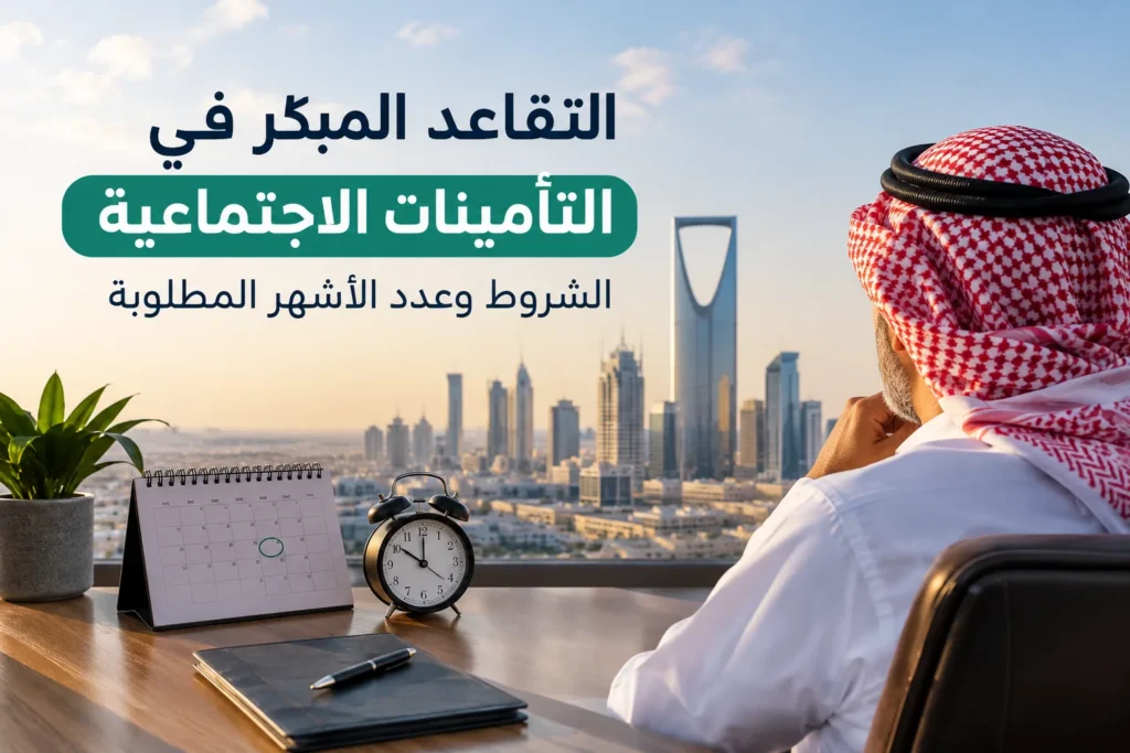 التقاعد المبكر في التأمينات الاجتماعية: الشروط وعدد الأشهر المطلوبة