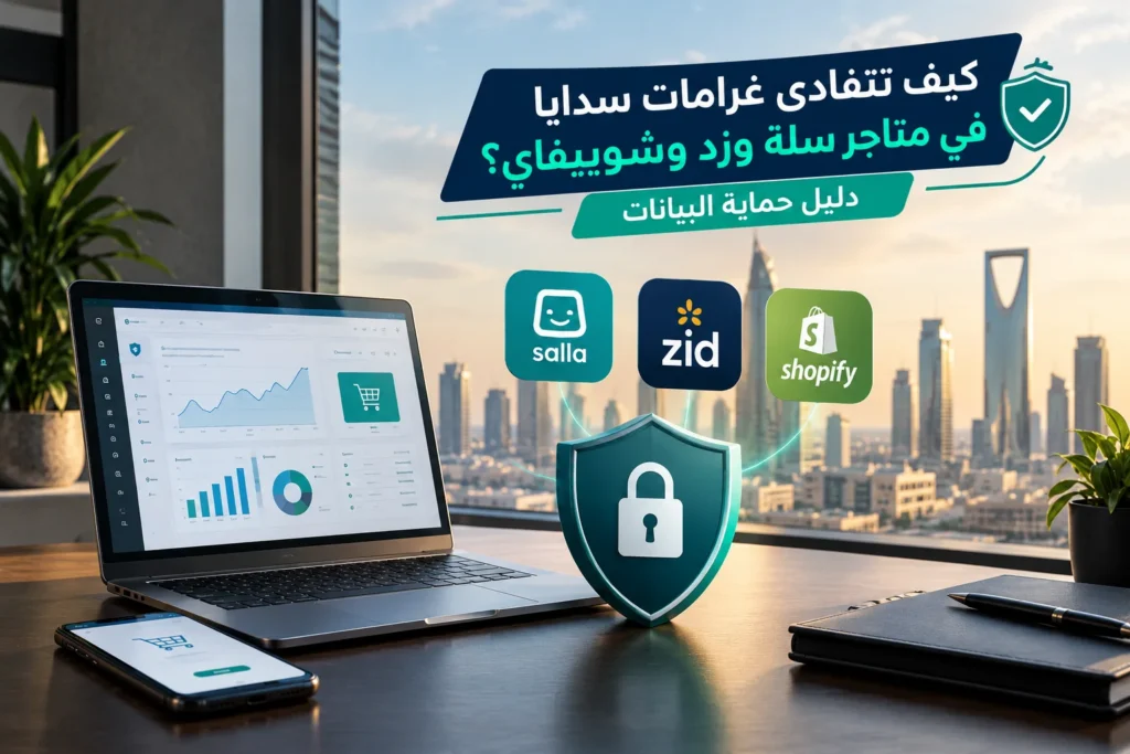 كيف تتفادى غرامات سدايا في متاجر سلة وزد وشوبيفاي؟ دليل حماية البيانات
